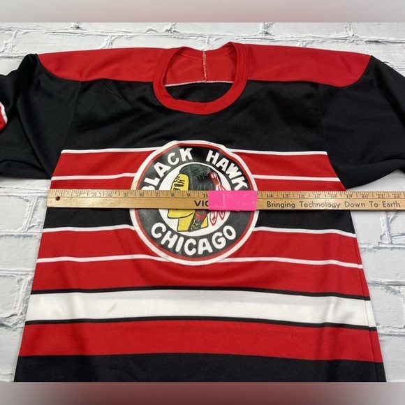 Vintage 90’s NHL Chicago Blackhawks CCM Hockey Jersey Men’s Sz S/M Rare - Picture 5 of 9